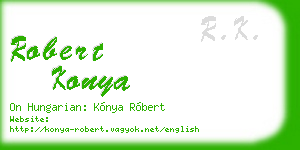 robert konya business card